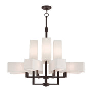Rubix 12-Light Extra Large Foyer Chandelier in Bronze