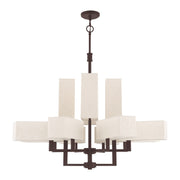 Rubix 12-Light Extra Large Foyer Chandelier in Bronze