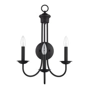 Estate 3-Light Wall Sconce in Black