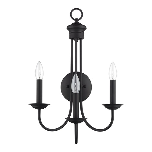 Estate 3-Light Wall Sconce in Black