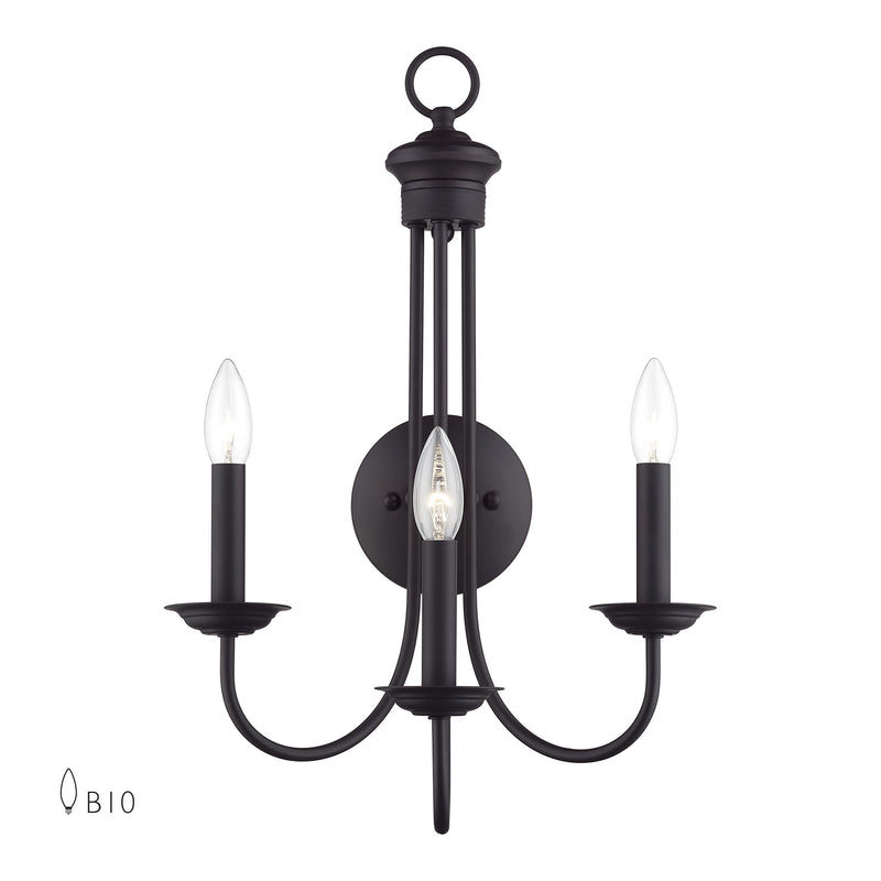 Estate 3-Light Wall Sconce in Bronze