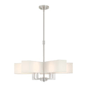 Rubix 5-Light Chandelier in Brushed Nickel