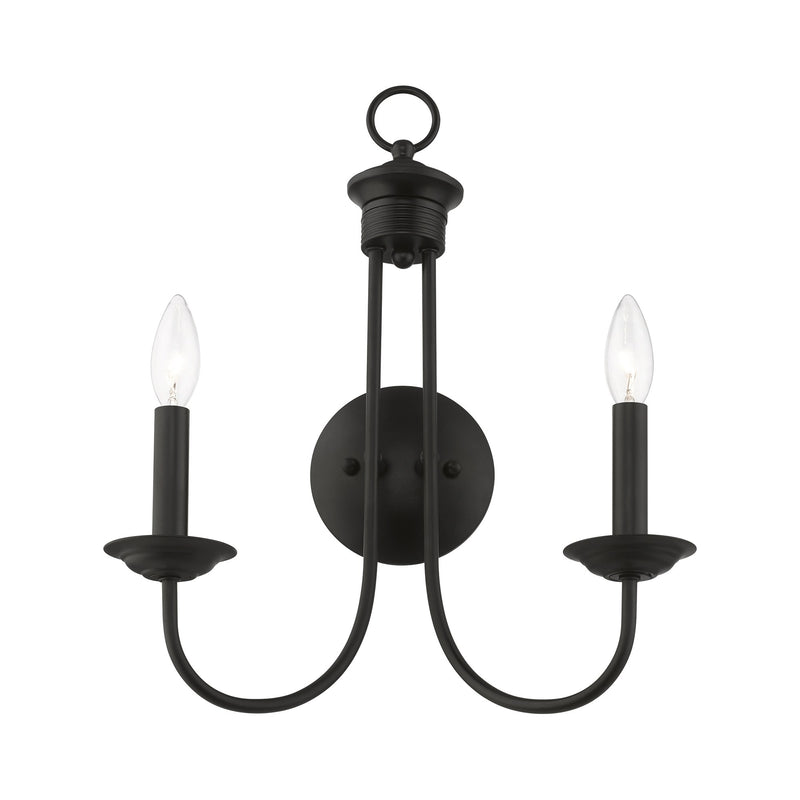 Estate 2-Light Wall Sconce in Black