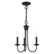 Estate 3-Light Mini Chandelier in Black