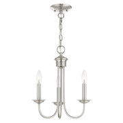 Estate 3-Light Mini Chandelier in Brushed Nickel