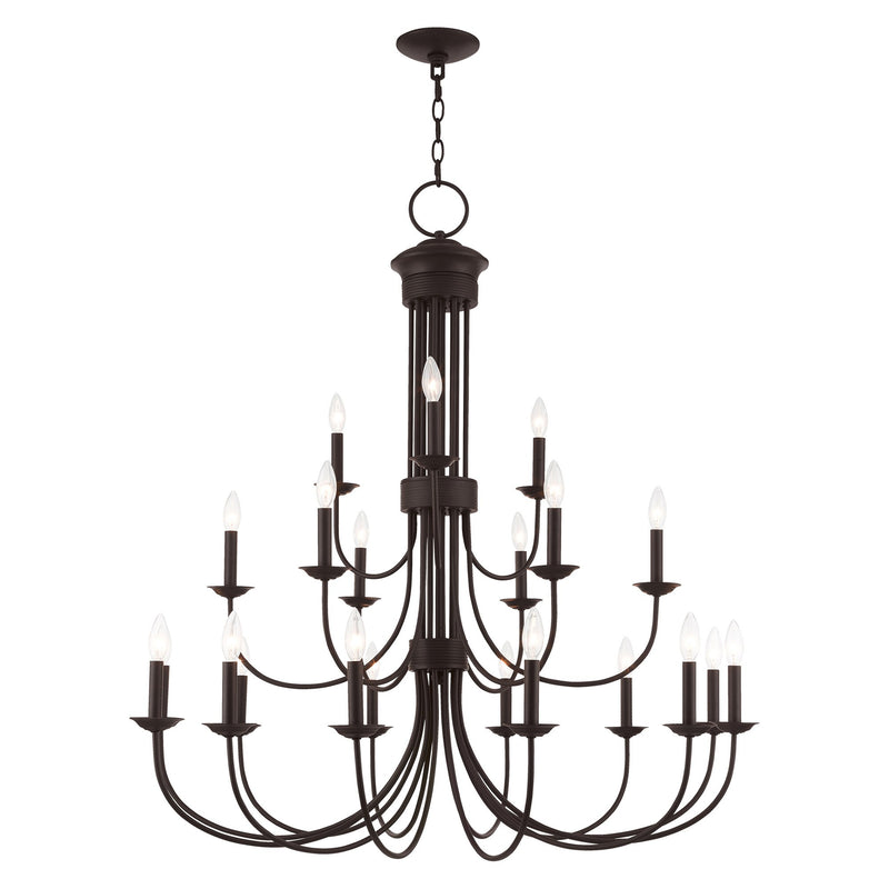 Estate 21-Light Grande Foyer Chandelier in Bronze