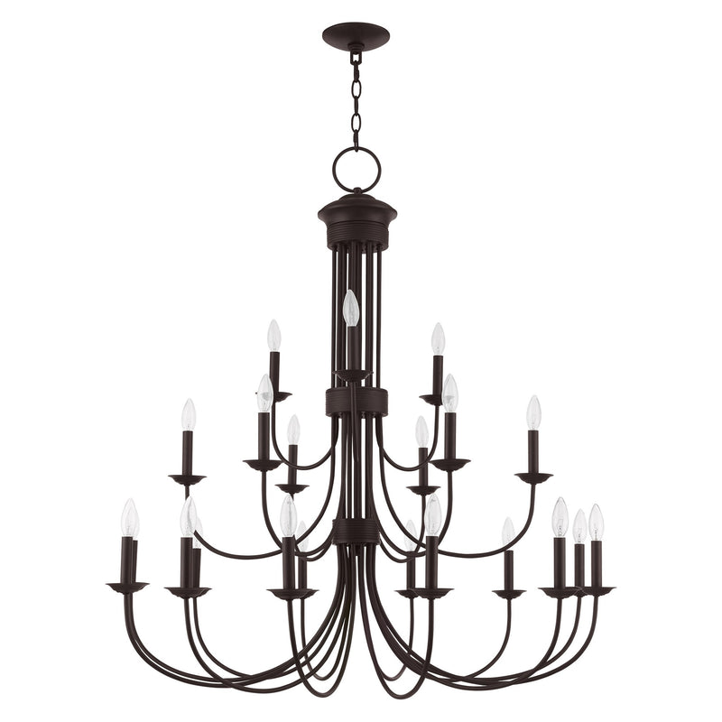 Estate 21-Light Grande Foyer Chandelier in Bronze