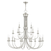 Estate 21-Light Grande Foyer Chandelier in Brushed Nickel