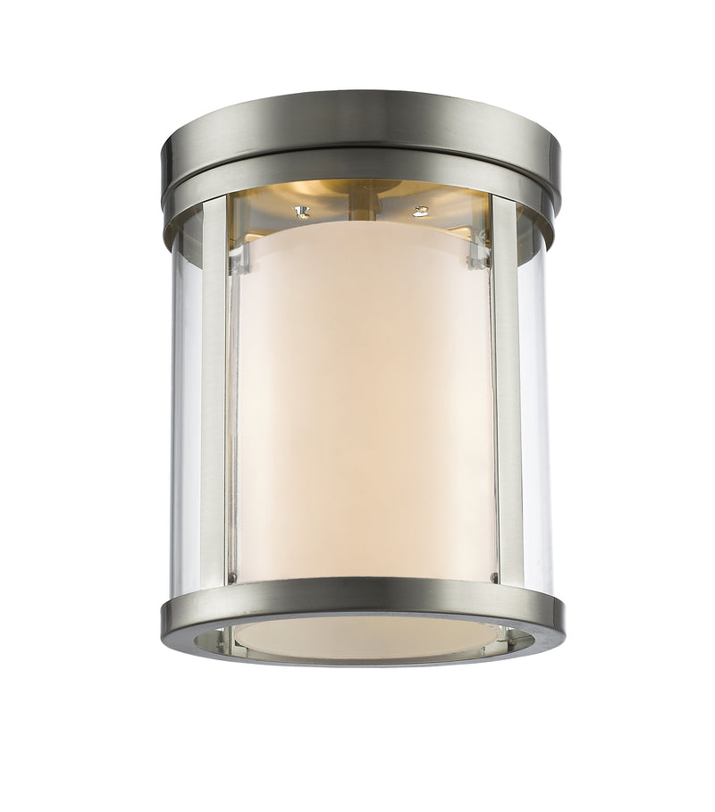 Willow 3 Light 9" Flush Mount in Brushed Nickel