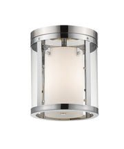 Willow 3 Light 9" Flush Mount in Chrome