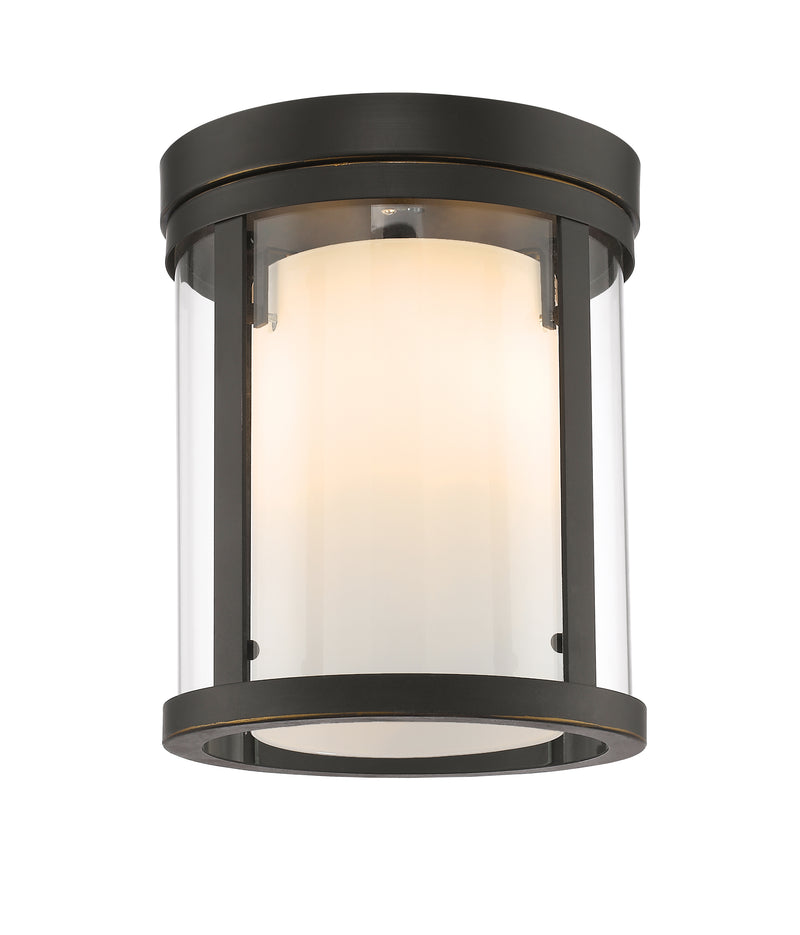 Willow 3 Light 9" Flush Mount in Olde Bronze