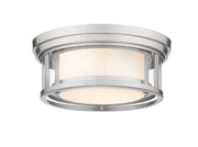 Willow 2 Light 12" Flush Mount in Brushed Nickel