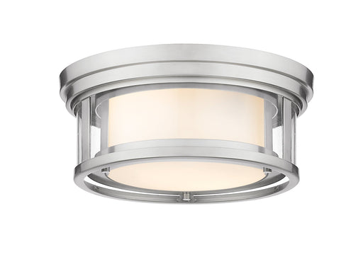 Willow 2 Light 12" Flush Mount in Brushed Nickel