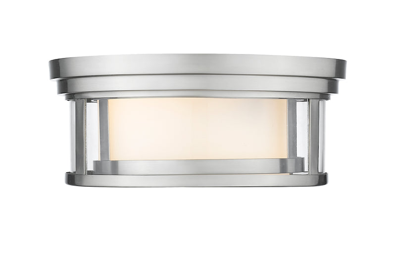 Willow 2 Light 12" Flush Mount in Brushed Nickel