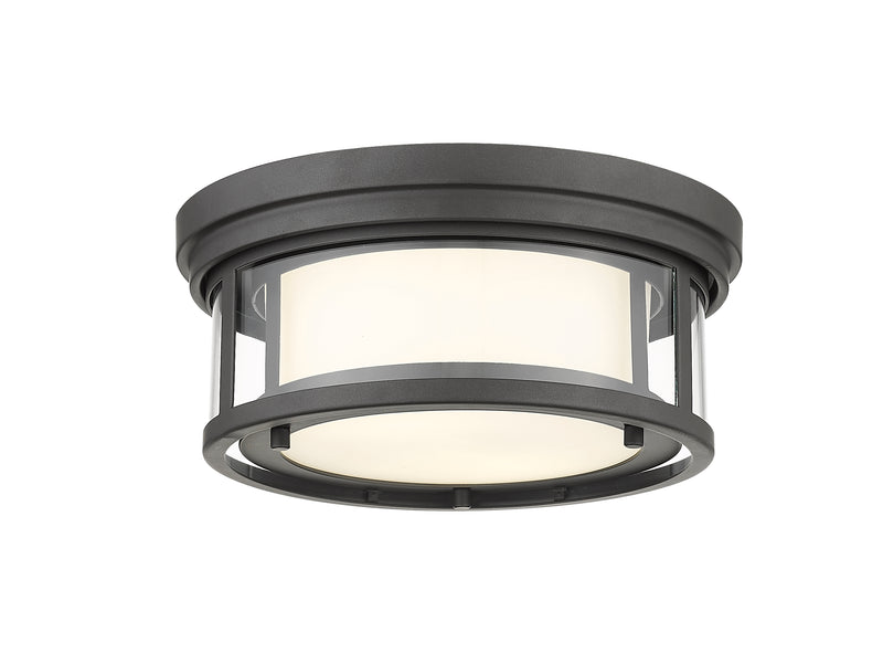Willow 2 Light 12" Flush Mount in Bronze