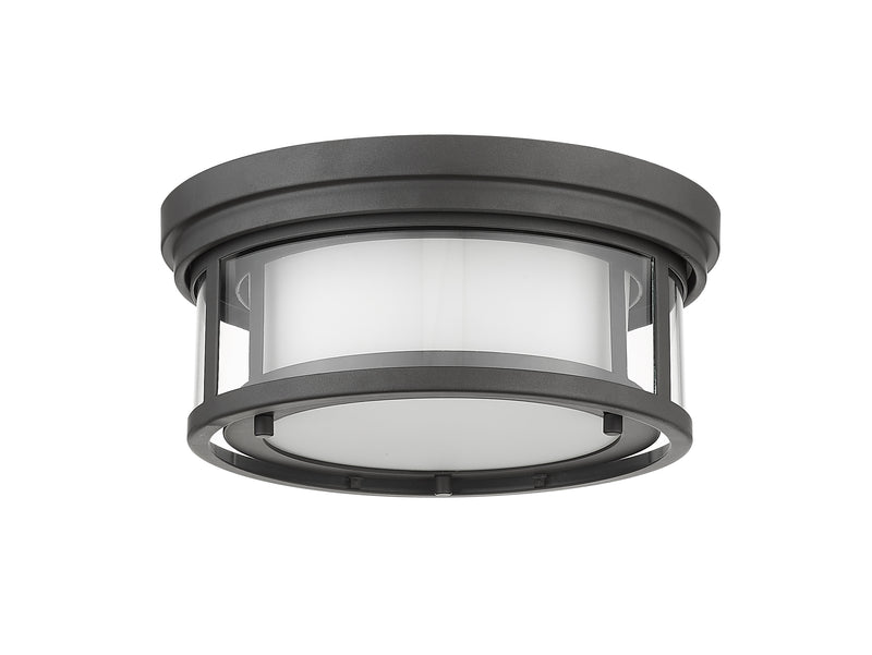 Willow 2 Light 12" Flush Mount in Bronze