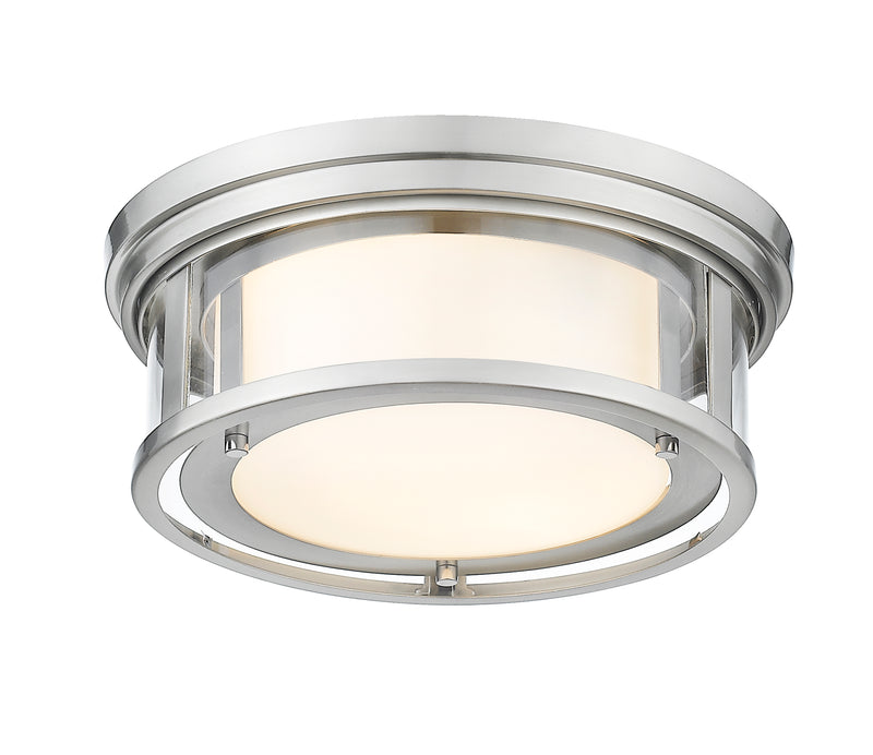 Willow 3 Light 16" Flush Mount in Brushed Nickel