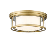 Willow 3 Light 16" Flush Mount in Olde Brass