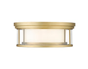 Willow 3 Light 16" Flush Mount in Olde Brass