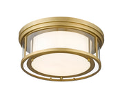 Willow 3 Light 16" Flush Mount in Olde Brass