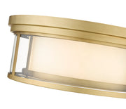 Willow 3 Light 16" Flush Mount in Olde Brass