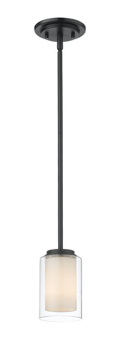 Willow 1 Light 5.5" Pendant in Matte Black