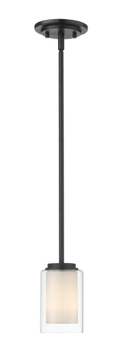 Willow 1 Light 5.5" Pendant in Matte Black