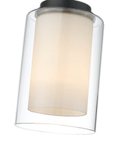 Willow 1 Light 5.5" Pendant in Matte Black