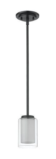 Willow 1 Light 5.5" Pendant in Matte Black
