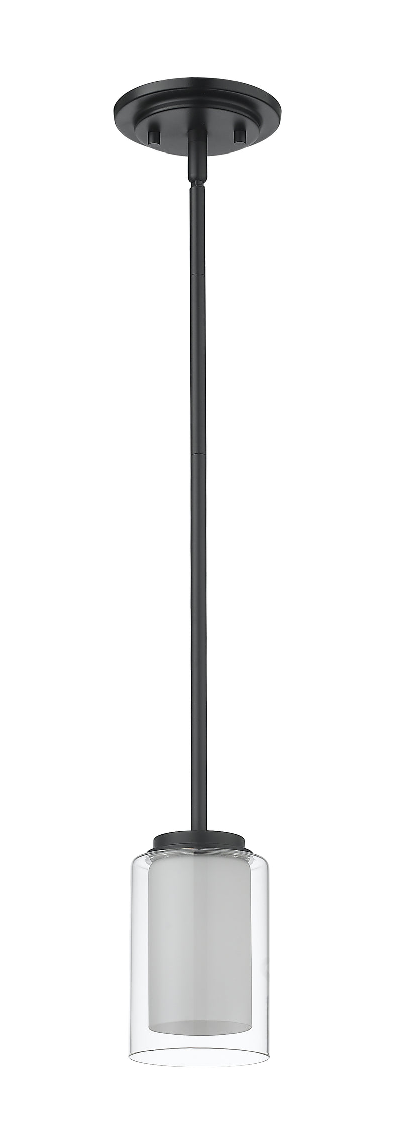 Willow 1 Light 5.5" Pendant in Matte Black
