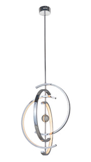 Anillo 4 Crescent LED Pendant in Chrome