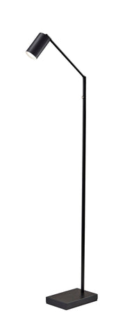Colby LED Swing-Arm Floor Lamp in Black Painted