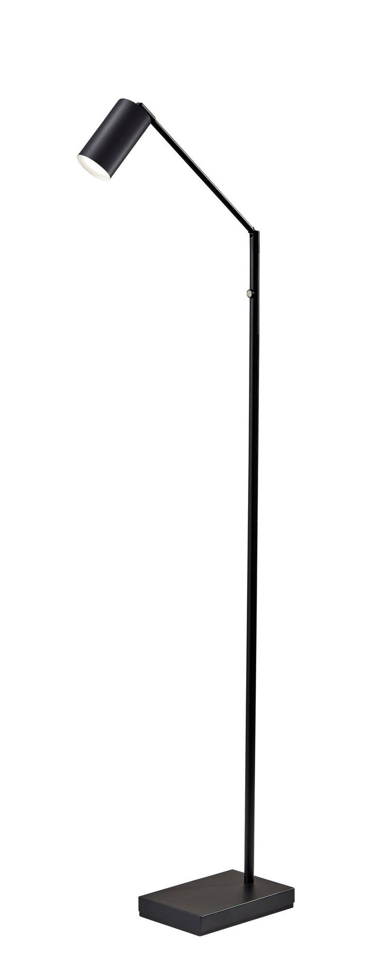 Colby LED Swing-Arm Floor Lamp in Black Painted
