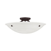 Oasis 4-Light Semi-Flush Mount in Bronze
