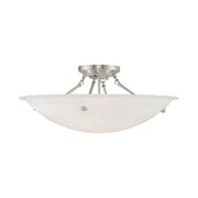 Oasis 4-Light Semi-Flush Mount in Brushed Nickel