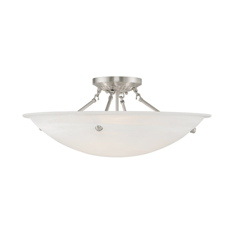 Oasis 4-Light Semi-Flush Mount in Brushed Nickel