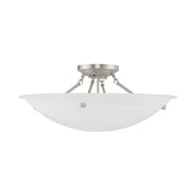 Oasis 4-Light Semi-Flush Mount in Brushed Nickel