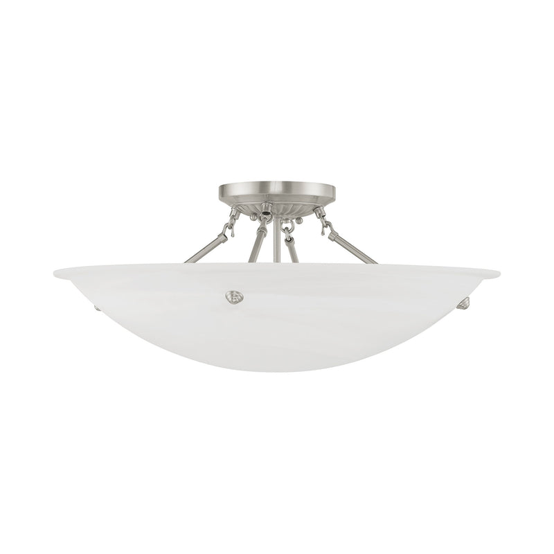 Oasis 4-Light Semi-Flush Mount in Brushed Nickel