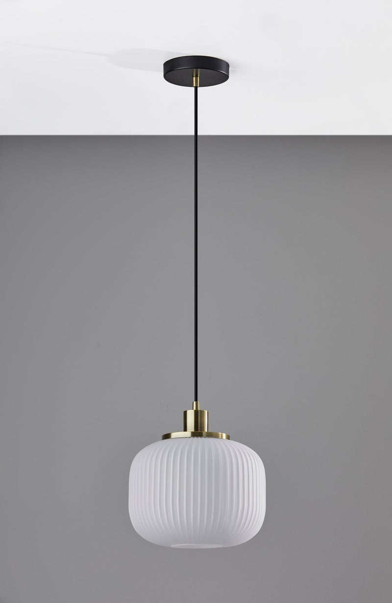 Hazel Mini Pendant in Antique Brass