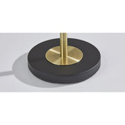 Hazel Floor Lamp in Antique Brass