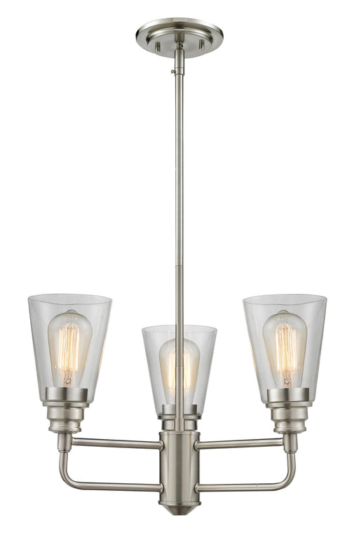 Annora 3 Light 19" Chandelier in Brushed Nickel