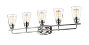 Annora 5 Light 36.75" Vanity in Chrome