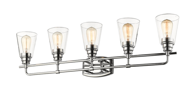 Annora 5 Light 36.75" Vanity in Chrome