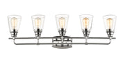 Annora 5 Light 36.75" Vanity in Chrome
