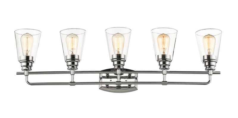 Annora 5 Light 36.75" Vanity in Chrome