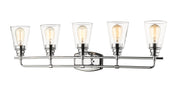 Annora 5 Light 36.75" Vanity in Chrome
