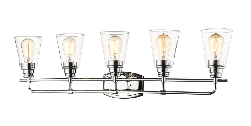 Annora 5 Light 36.75" Vanity in Chrome