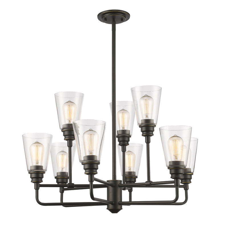 Annora 9 Light 29" Chandelier in Olde Bronze