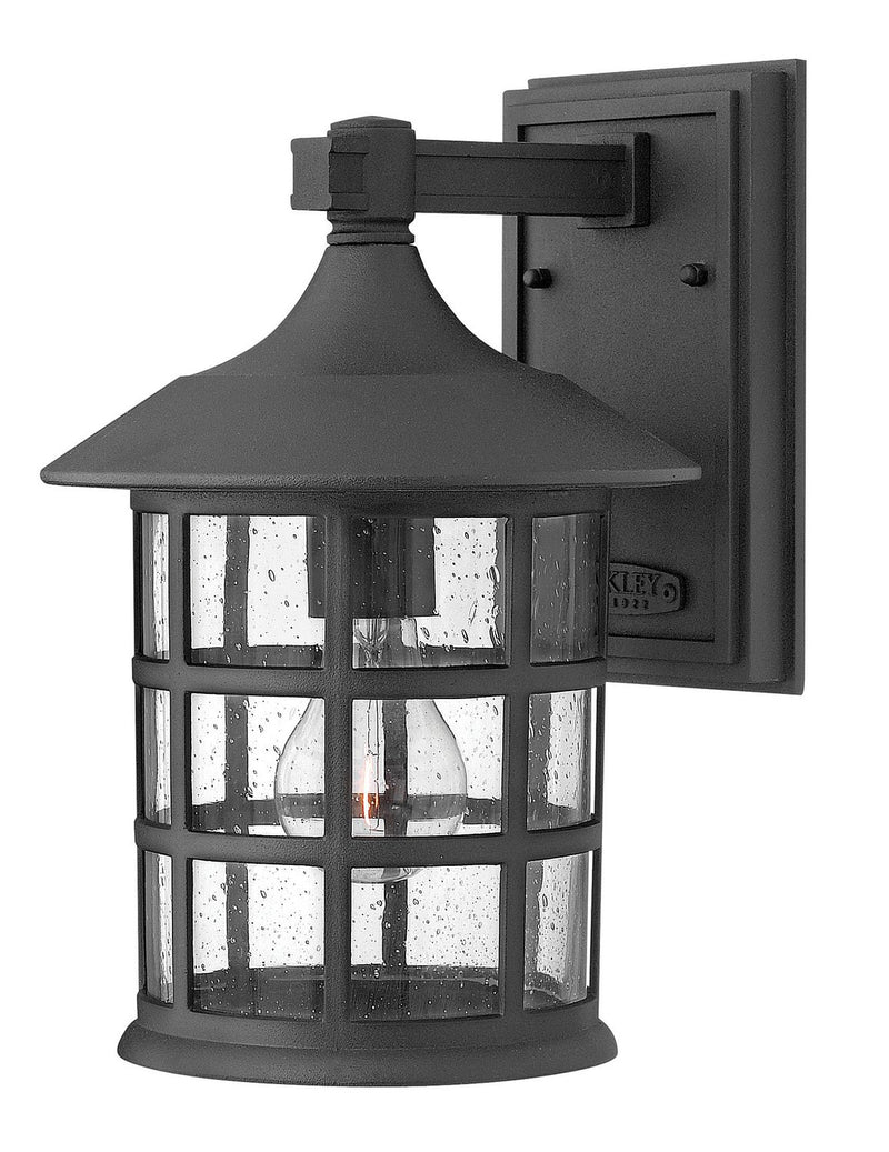 Freeport Medium Outdoor Wall Lantern in Black