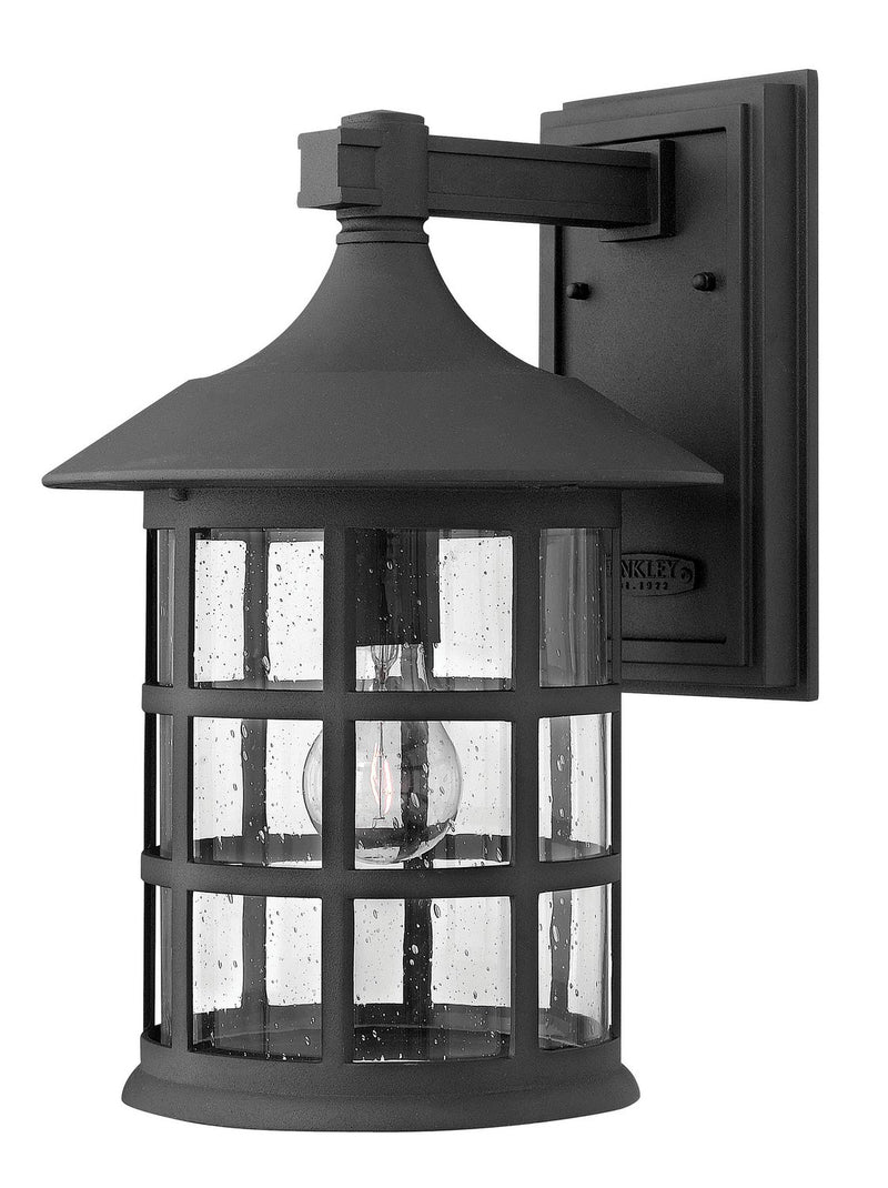 Freeport Large Outdoor Wall Lantern in Black